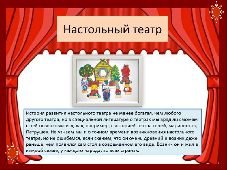 Про театр для детей в детском саду